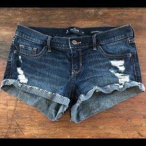 Ripped Hollister Jean Shorts